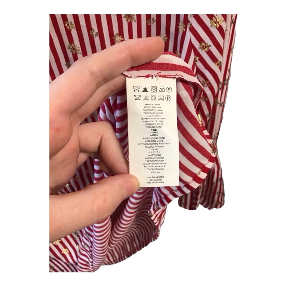 MICHAEL Michael Kors Blouse with Bell Sleeves and Tie Front - Picture 6 of 8